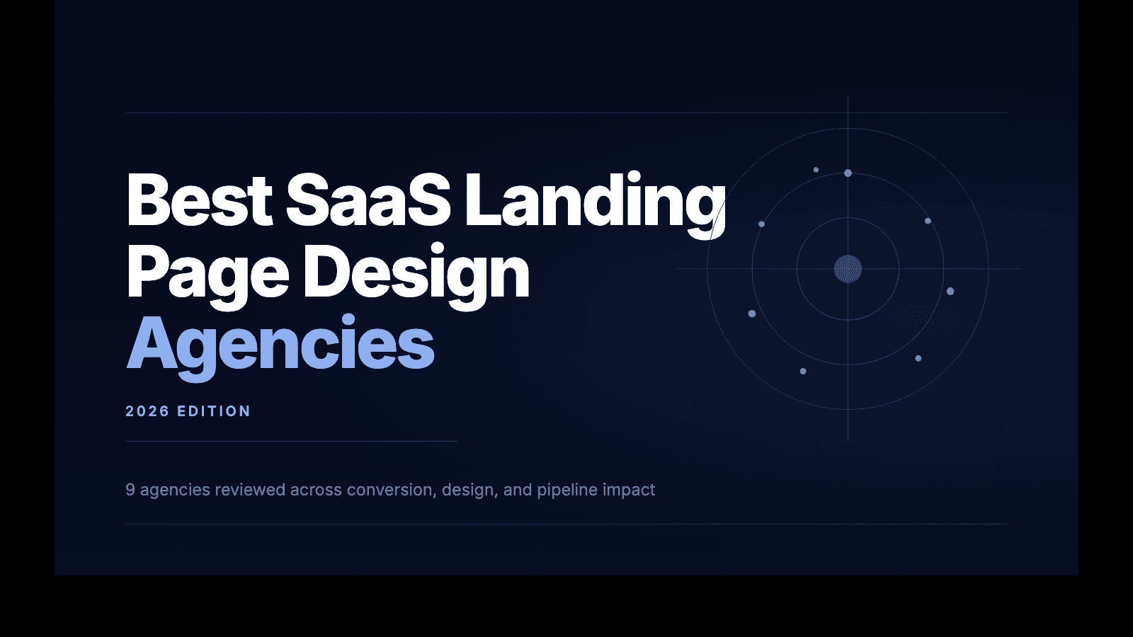 Best SaaS Landing Page Design Agencies in 2026