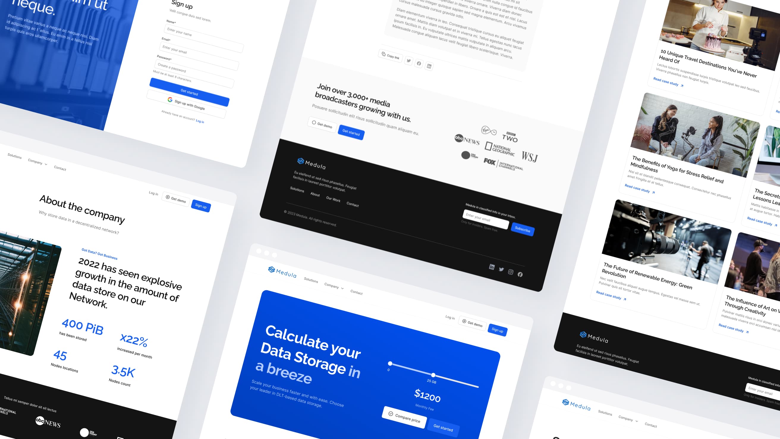 Cold Storage UX/UI & Webflow Design overview