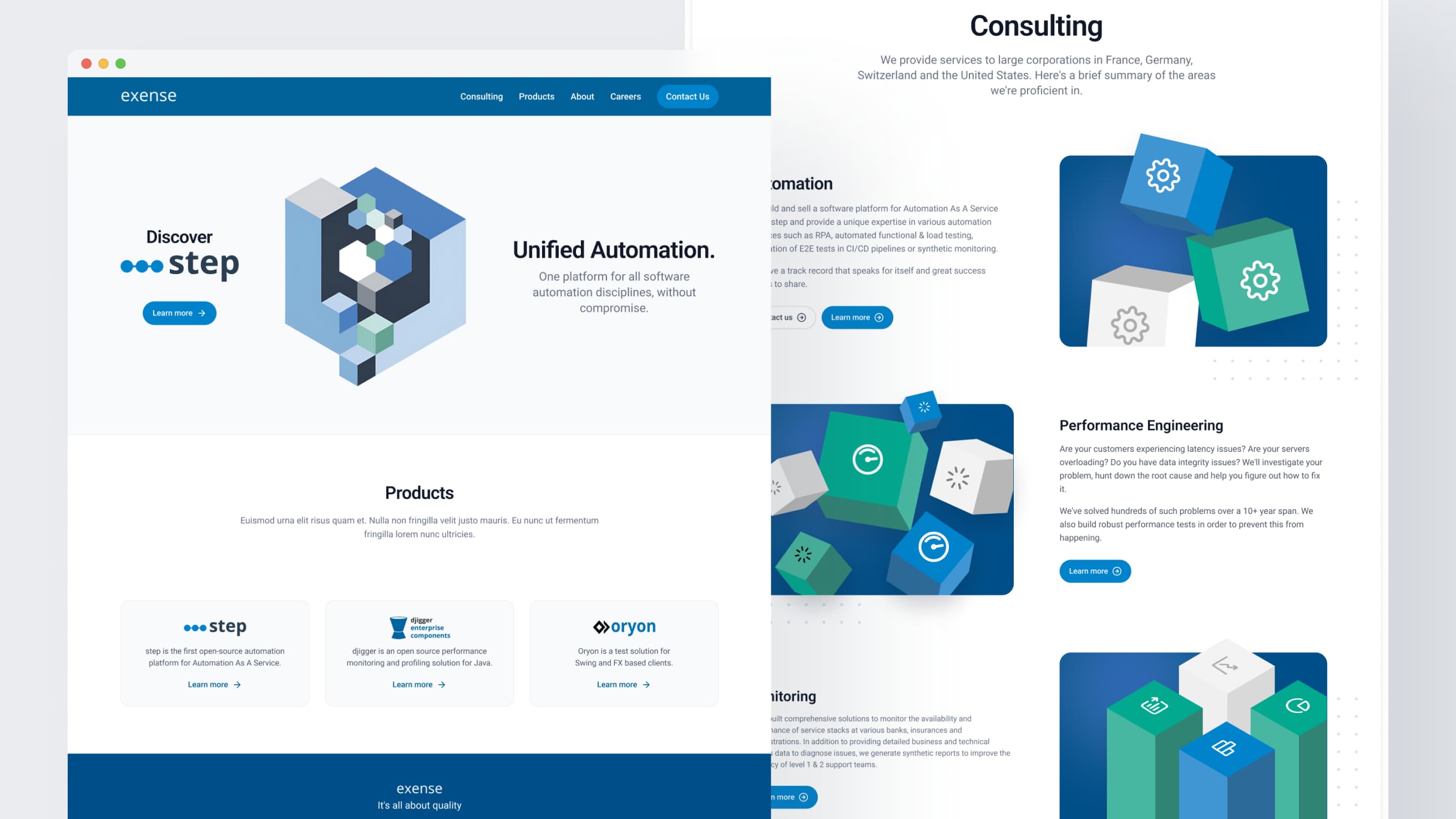 SaaS Automation Web Redesign overview