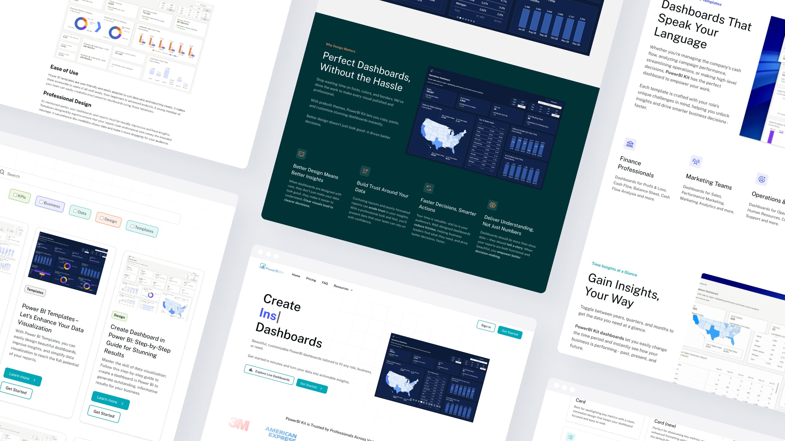 Web Redesign for Power BI Dashboard Platform responsive design