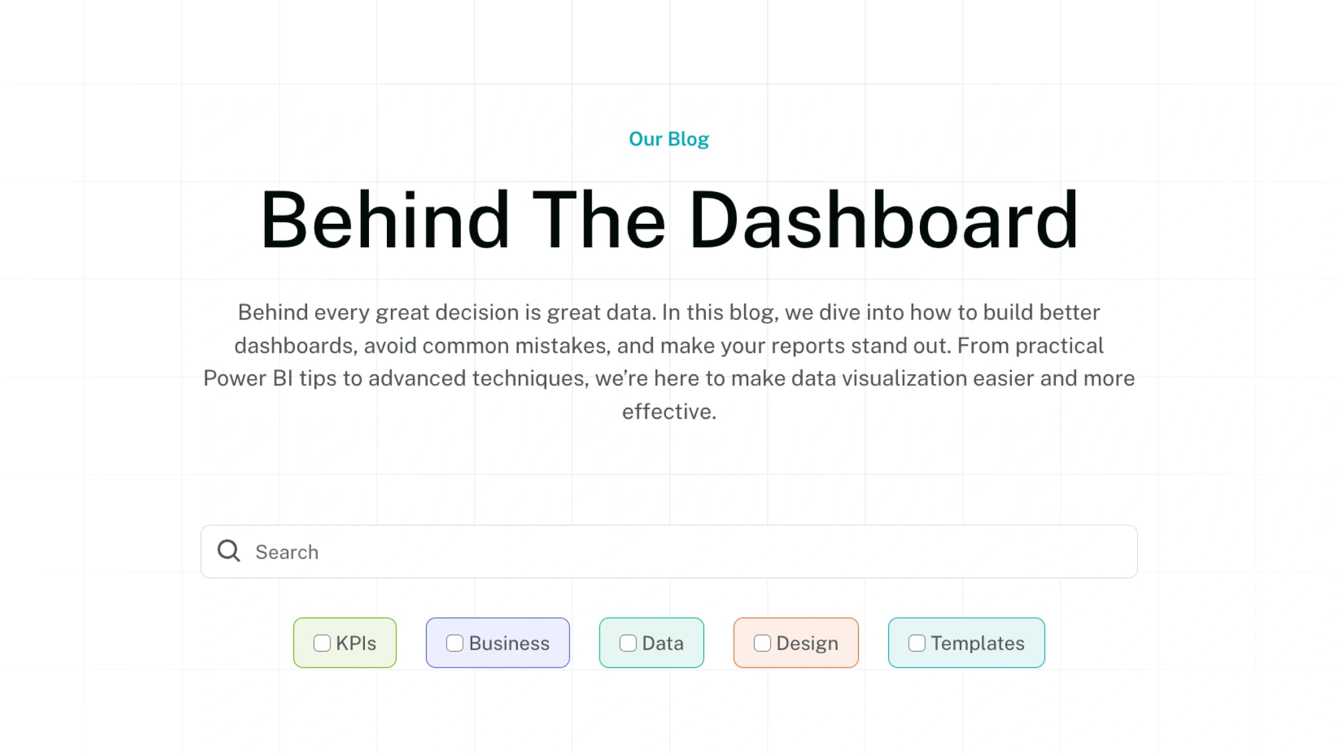 Web Redesign for Power BI Dashboard Platform challenge